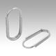 Key rings, stainless steel, oval
