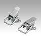 Latches, steel or stainless steel, with draw bail for up to 300N, fastening holes on the side