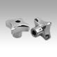 Palm grips stainless steel, similar to DIN 6335, Form B, drilled through - inch