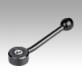 Tension levers flat, internal thread, 15° - inch