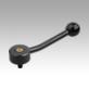 Tension levers, flat, external thread, 15° - inch