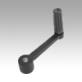 曲柄 铝制，带转动手柄，定位孔
