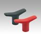 T-grips, thermoplastic with internal thread