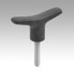 T-grips metal detectable, external thread