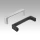 Pull handles, aluminium, narrow with unchanged width