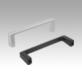 Pull handles, aluminium, narrow with modified width