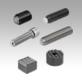 Ball-end thrust screws and baseplates