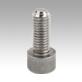 Ball-end thrust screws with head stainless steel Form B, with flattened ball