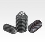 弹簧柱塞，带顶珠/一字槽，钢制