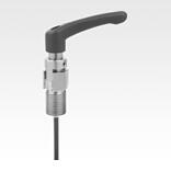 Actuating elements for remote control, stainless steel, with clamping lever, Bowden cable systems