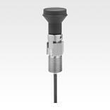 Actuating elements for remote control, stainless steel, with mushroom grip, Bowden cable systems