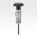 Actuating elements for remote control, stainless steel, with star grip, Bowden cable systems