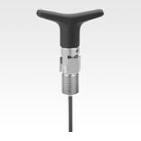 Actuating elements for remote control, stainless steel with T-grip, Bowden cable systems