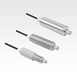 Indexing plungers, stainless steel, for remote control with extended indexing pin, Bowden cable systems
