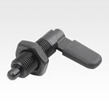 Cam-action indexing plungers, Form D, with grip cap and nut - inch