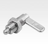 Cam-action indexing plungers, stainless steel, Form B, without grip cap, with nut - inch