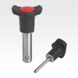 塑料把手快锁插销和金属凸缘 - inch