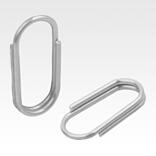 Key rings, stainless steel, oval