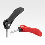 可调式塑料凸轮手柄，带外螺纹，塑料压力垫圈和钢制或不锈钢制双头螺栓 - inch