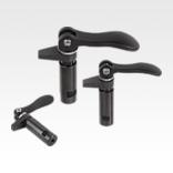 钩形夹紧块，带凸缘和偏心把手