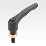Cam screws with clamping lever