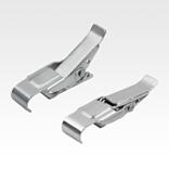 Latches, steel or stainless steel, with spring clip for up to 2400N, fastening holes concealed
