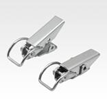 Latches, steel or stainless steel, with draw bail for up to 900N, fastening holes concealed