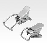 Latches, steel or stainless steel, with draw bail for up to 250N, fastening holes concealed or on the side