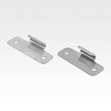 Catch plate for latches with draw bail or spring clip