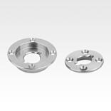 Clamping plate, stainless steel for quarter-turn clamp lock with recessed grip