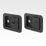 钢或不锈钢弹簧锁，带把手，铰链式