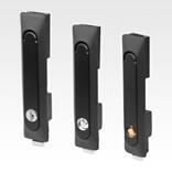 塑料旋转杆，方形安装孔，安装孔间距 50x50x50 mm，带型材半圆柱