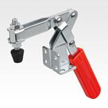 钢制快速夹钳，水平放置，带角度脚和可调压力杆 1000N