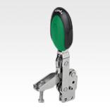 不锈钢快速夹钳 带安全联锁·垂直压紧式·直底座·可调夹紧轴