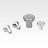 钢制、不锈钢或铝制蘑菇头把手，带内螺纹