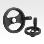 双轮辐手轮 塑料材质，带转动手柄 - inch