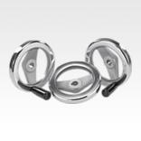 双辐铝制手轮，经抛光处理