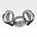 双辐铝制手轮，经抛光处理 - inch