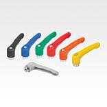 塑料锁紧手柄，带内螺纹 钢制螺纹嵌入件经蓝色钝化处理