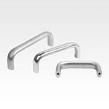 不锈钢弓形把手 1.4301 或 1.4404，椭圆形型材 21x13，从背面安装