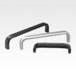 阳极氧化铝制弓形把手，椭圆形型材 20x10，从背面安装