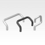 阳极氧化铝制弓形把手，圆形倾斜式，圆形型材直径 10，从背面安装