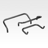 阳极氧化铝制弓形把手，圆形倾斜式，圆形型材直径 16 和 18，从背面安装