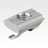 Slot nuts twist-in with spring Type B