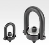 带 U 型钩的钢制吊环，可 360 度旋转