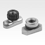 承接导轨螺母，
适用于 DIN 3015 第 1 部分和第 3 部分的夹钳