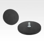 磁铁（带座磁铁），带内螺纹，材质为 NdFeB，带橡胶保护套