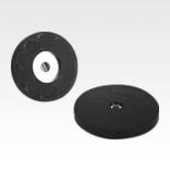 磁铁（带座磁铁），带钻孔，材质为 NdFeB，带橡胶保护套