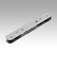 Miniature roller guide carriage for 13 mm width, rollers vertical