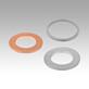 Sealing washers DIN 7603, copper, aluminium or stainless steel